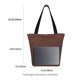 thumbnail image 3 of Balery Dark Brown Glitter Bolsa de Hombro con Diseño, Bolsa Grande y Duradera, Bolsa Versátil para Compras, 3 of 6