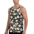 thumbnail image 2 of Xecao Flowers Men's Tank Top Workout Quick Dry Sleeveless Gym Jogging Muscle Shirts Summer Swim Beach Tops, 2 of 9