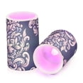 thumbnail image 2 of Boho Patterns Totems Flameless Candles&nbsp;LED Lights Battery Operated Candles with Remote and Timers Flicker Lights Votive Set of 2, 2 of 7