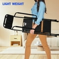 thumbnail image 2 of Jocauto 3 Step Ladder with Handrails, 500 Lbs Capacity, Folding Step Stool Ladder with Attachable Tool Bag, Black, 2 of 9