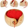 thumbnail image 4 of Handcrafted Bamboo Yarn Bowl - Extra Large Knitting and Crochet Yarn Holder with a 15cm Diameter for Knitters and Crocheters, 4 of 5