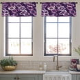 thumbnail image 3 of LALILO Kitchen Curtain Valance Ethnic Boho Rod Pocket Window Curtain 52"x 18" Set of 2, 3 of 7