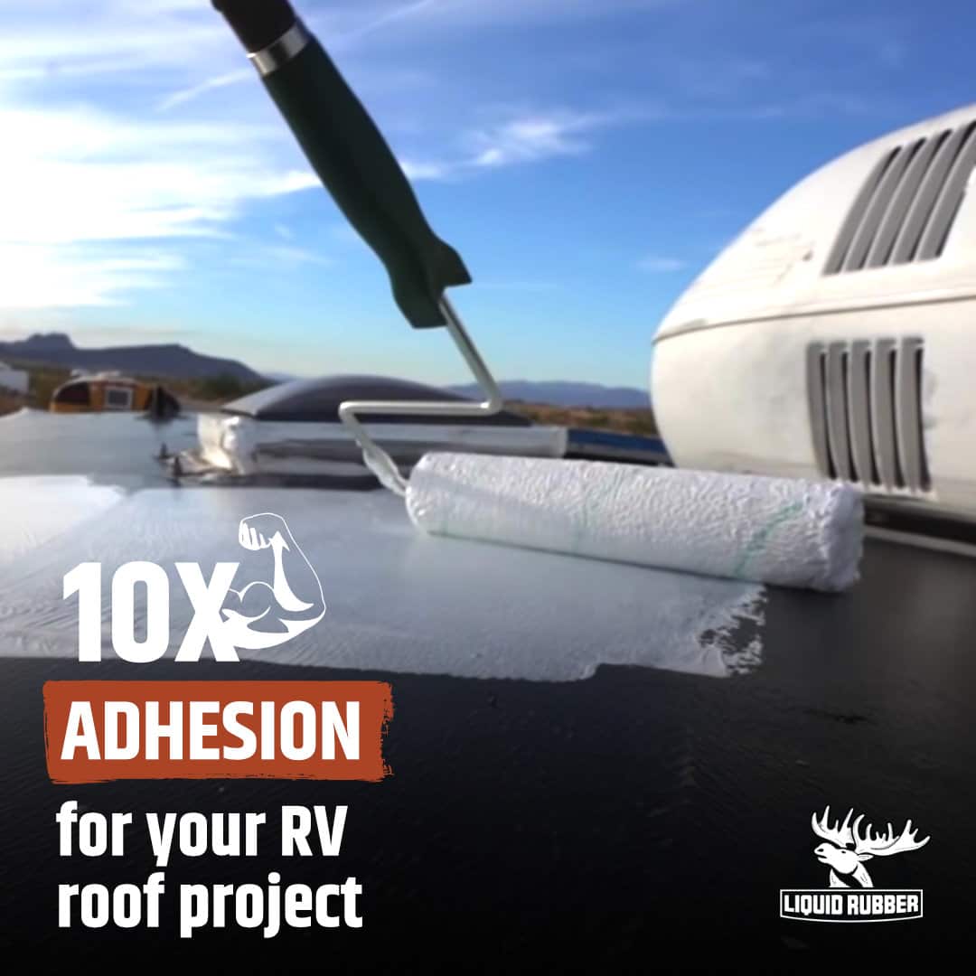 Liquid Rubber EPDM And TPO Clear Primer, Rubber RV Roofing Coating, 1 Gallon, 250 Sq ft Coverage