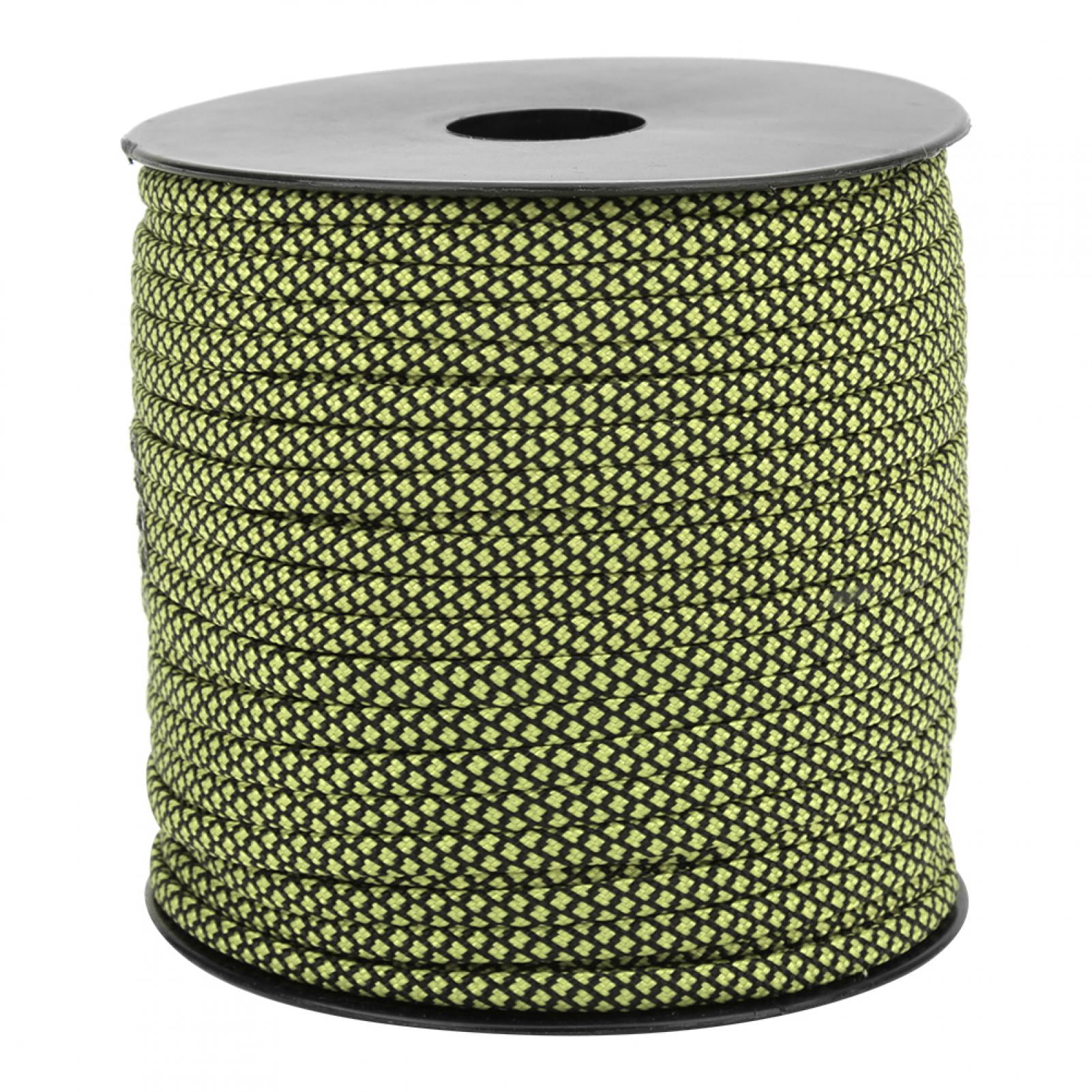 Paracorde 7 Noyaux POENVFPO – 50 M, 4 Mm, Résistance 200 Kg, Bleu/noir, Pour Camping, Tente, Survie Et Tressage