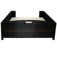 thumbnail image 6 of Iconic Pet Rectangular Elevated Rattan/ Wicker Pet Furniture for Dogs / Cats, 6 of 7