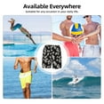 thumbnail image 6 of Rateoe Daisies Flowers Pattern Men’s Swim Shorts with Compression Liner – Double-Layered Quick-Dry Swimwear, Comfortable & Stretchy Beach Shorts-3X-Large, 6 of 6