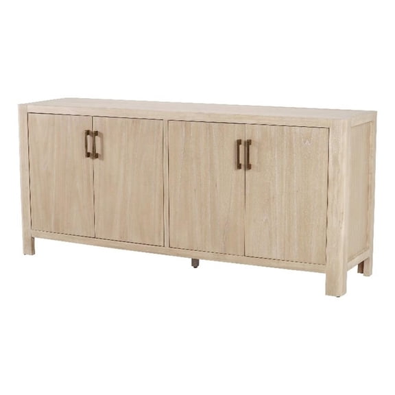 NPD Furniture Trevin Buffet 72" 4 Doors in Weathered Sand