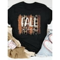 thumbnail image 2 of Anbech It's Fall Yall Women Shirt Halloween Casual Tshirts Pumpkin Letter Graphic Short Sleeve Tops, 2 of 3