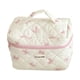 thumbnail image 1 of Bolsa de maquillaje, bolsa de aseo con asa, bolsa de cosméticos resistente, organizador de cosméticos de viaje portátil, bolsa organizadora de lavado rosa, 1 of 8
