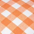 thumbnail image 3 of Phantoscope Checkers Series Square Decorative Throw Pillow with Inserts, Classic Retro Plaids, 20"x20", Orange/White, 2 Pack, 3 of 5