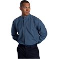 thumbnail image 1 of Ed Garment Men's Big And Tall Banded Collar Shirt, RIVIERA BLUE, X-Large Tall, 1 of 1
