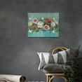 thumbnail image 6 of Farmhouse Teal Bathroom Decor Wall Art Rustic Vintage Lotus Butterfly Pictures Wall Decor Zen Meditation Canvas Prints Aesthetic Artwork Painting Home Decoration for Living Room Bedroom Framed 12"x16", 6 of 6