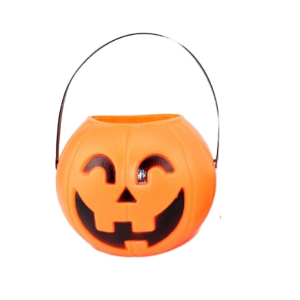 ADVEN Cubo de dulces de Halloween para cosplay, cubos de calabaza de dibujos animados, cesta de regalo para interiores, embalaje para fiestas familiares y domésticas para niños, 16 cm