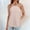 Pink, variant on SNKSDGM Female Ribbed Tank Tops for Women Cropped V Neck Plus Size Tank Tops for Women 5X Long Women's Vest Casual Suspenders Solid Color Neck Loose M