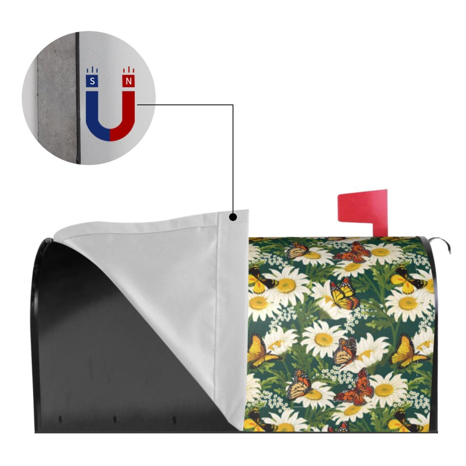 Kdxio Magnetic Mailbox Cover 21x18 in Mailbox Cover Outdoor Decoration Holiday Mailbox Covers for Home Garden Yard-21x18 in