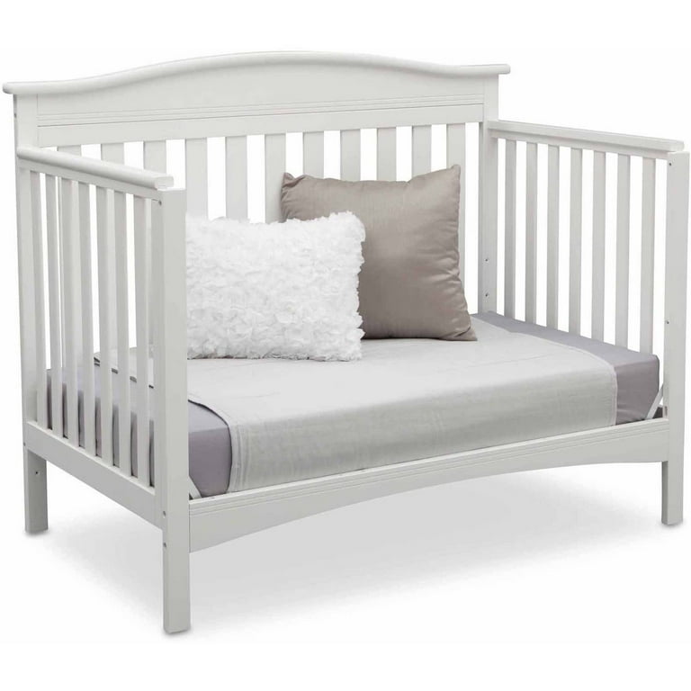 Delta Children Baker 4 in 1 Convertible Crib Bianca White Walmart