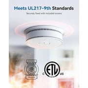 SITERWELL Smoke & Carbon Monoxide Detector Combo 10 Year Battery, UL217-9th, Reduced Nuisance Alarms, Bilingual Voice Alerts, 2 pack