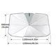 thumbnail image 5 of Paraguas de coche Protecciones solares Aislamiento térmico Parasol Parabrisas de coche Par Abanopi Paraguas, 5 of 6