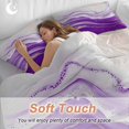 thumbnail image 3 of Abstract Fluid Art Queen Size Comforter Set, Vintage Purple Gradient Oil Painting Bedding for All Seasons, 4 Pcs Bed Set, 1Quiltcover (90"x92") ,1Sheet(94"x116"), 2Pillowcases (30"x20"), 3 of 12