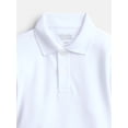 thumbnail image 2 of Wonder Nation Boys School Uniform Pique Polo Shirt with Short Sleeves, Size 4-18, 2 of 3
