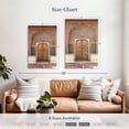 thumbnail image 4 of Elephant Stock Jaipur Lotus Door Wall Art - Vertical Canvas Wall Art - Living Room Wall Decor - Architecture Canvas - Gray And Brown Decor - 26" x 39", 4 of 8