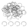 thumbnail image 1 of Uxcell Internal Retaining Rings, E-Clip Snap Ring Stainless Steel Internal Circlip for Automobile mm 17  50, 1 of 7