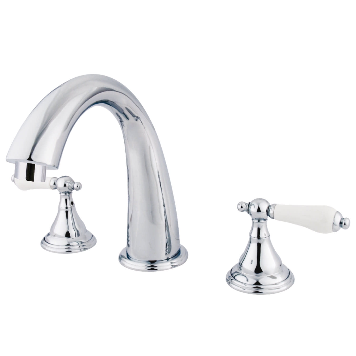 Kingston Brass Ks536.Pl Vintage Deck Mounted Roman Tub Filler - Chrome