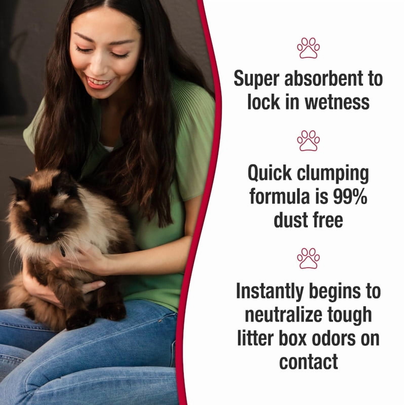 Nature’s Miracle Intense Defense Odor Control Litter, 40 Pounds, Odor Control, Fast-Clumping Litter For Multi-Cat Households