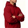 thumbnail image 3 of Luvrsol Men's Hoodies Drawstring Sweatshirt Solid Basic Long Sleeve Pullover Tops S-2XL, 3 of 9