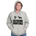 thumbnail image 3 of Extreme Hunting Mixed Martial Arts Unisex Fleece Graphic Zip Up Hoodie Brisco Brands 4X, 3 of 5
