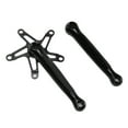 thumbnail image 3 of Bolany Bicicleta plegable Manivela con orificio cuadrado Piñón 130BCD Piezas de rueda dentada de manivela de bicicleta de un solo disco Negro, 3 of 10