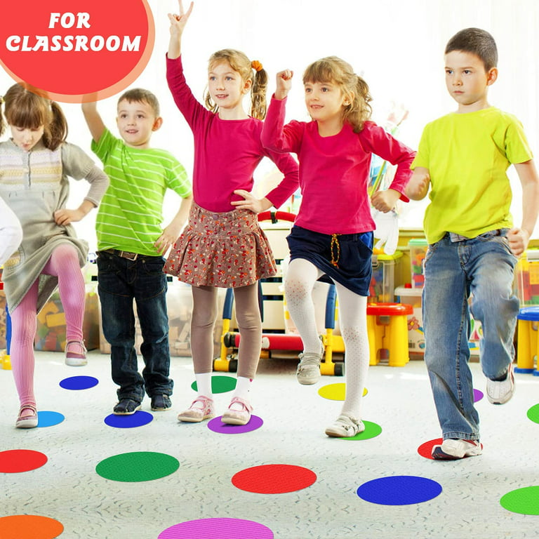 81 Pcs Carpet Markers for Classroom, Colorful Floor Spot Carpet