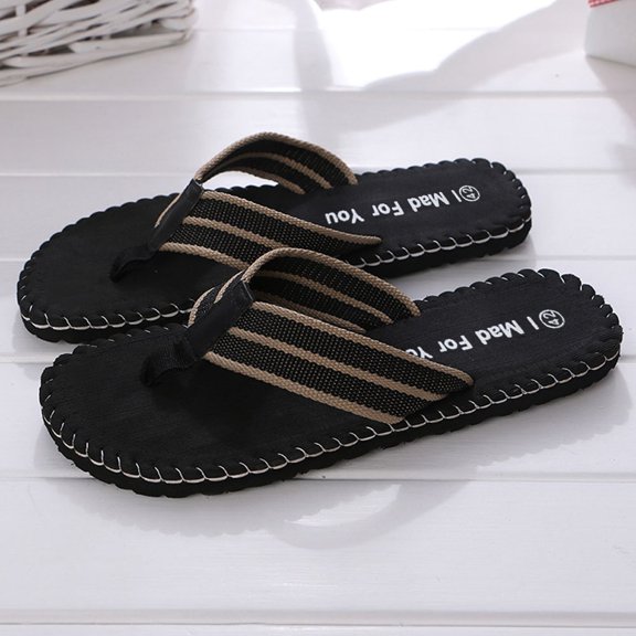 ZTTD Men Summer Shoes Sandals Male Slipper Indoor Or Outdoor Flip Flops Black