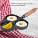 thumbnail image 4 of Mini Egg Pan 3 Shapes Cast Iron Omelet Frying Burger Fried Pot, 4 of 5