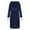 Navy, variant on XMMSWDLA Womens Hooded Fleece Robe, Soft Plush Bathrobe for Womens, Fluffy Cute Long House Coat Long Robes for Women