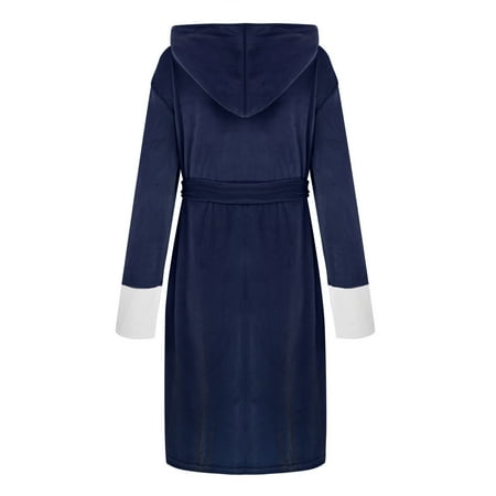 

Tejiojio Women Clothes Clearance Unisex Winter Women Lengthened Plush Shawl Bathrobe Long Sleeve Robe Hooded Coat
