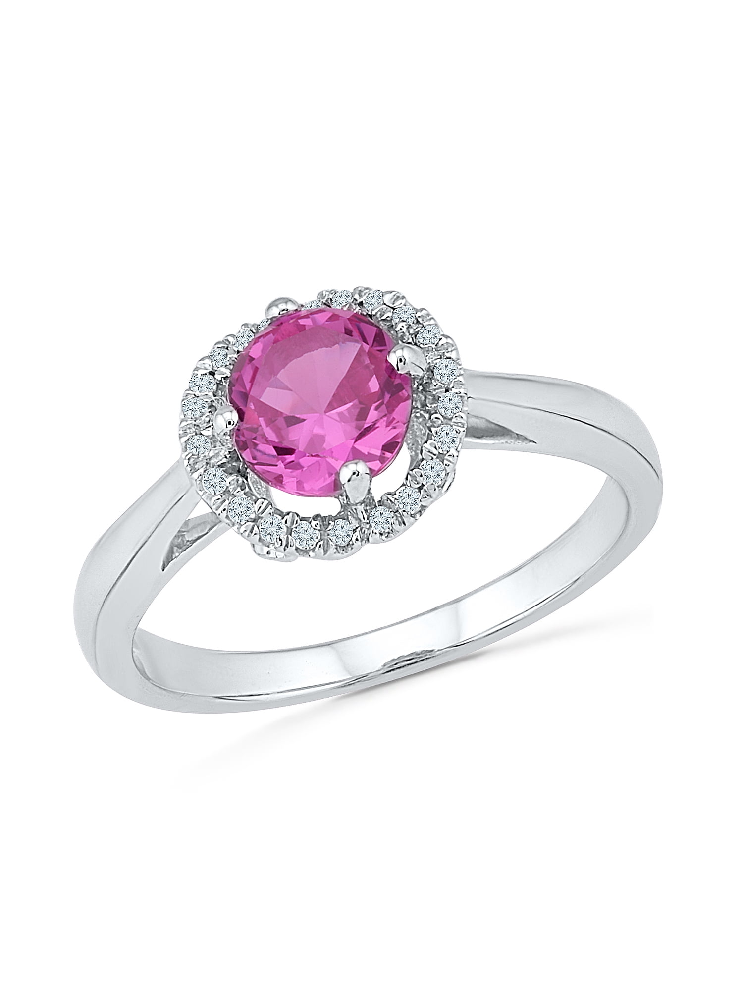 lab created pink sapphire ring lab created pink sapphire ring