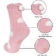 thumbnail image 3 of CHUNTIAN Sox Womens Fuzzy Socks Girls Cute Slipper Socks Funny Fluffy Winter Warm Socks Soft Cozy Plush Indoor Sleep Socks, 3 of 7