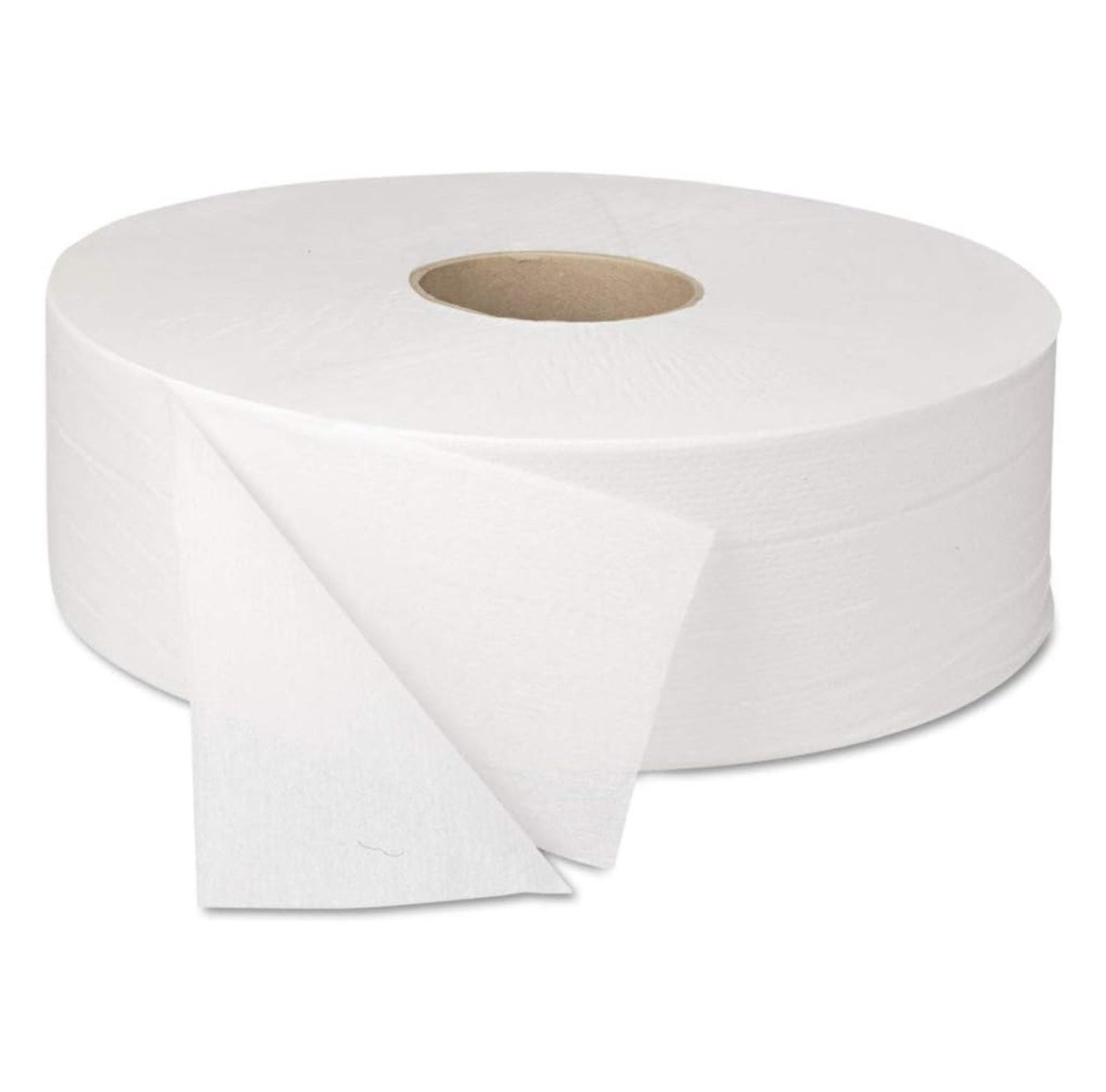 JRT Septic Safe Bath Tissue - Jumbo Roll - 2-Ply, 2000 ft - White (6 Rolls/Carton) - Embossed Toilet Paper for High Traffic Restrooms