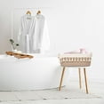 thumbnail image 4 of Nvzi Small Cotton Rope Woven Toilet Paper Baskets for Organizing Decorative Basket for Boho Decor Storage, Bedroom Nursery Livingroom Entryway 13.8*5.1*4.3inch（Light Brown）, 4 of 4