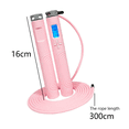 thumbnail image 2 of Adjustable Digital Counting, Speed Tangle-Free Skipping Rope with Alarm Reminder, 2 of 5