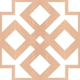 thumbnail image 6 of Ekena Millwork 7 3/8"W x 7 3/8"H x 3/8"T Extra Small Blendon Decorative Fretwork Wood Wall Panels, Alder, 6 of 6
