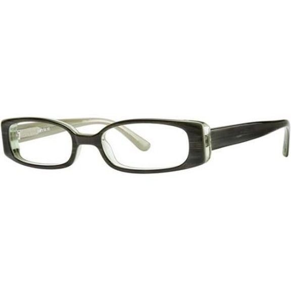 NEW VERA WANG V010 WOMENS/LADIES RECTANGULAR FULL-RIM KHAKI GLITTER FRAME DEMO LENSES 49-17-138 EYEGLASSES/GLASSES