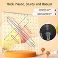 thumbnail image 4 of Rubber Band Peg Board, Geometry Board Double Sided Comprehensive Tools 80 Pins  for Classroom, 4 of 7