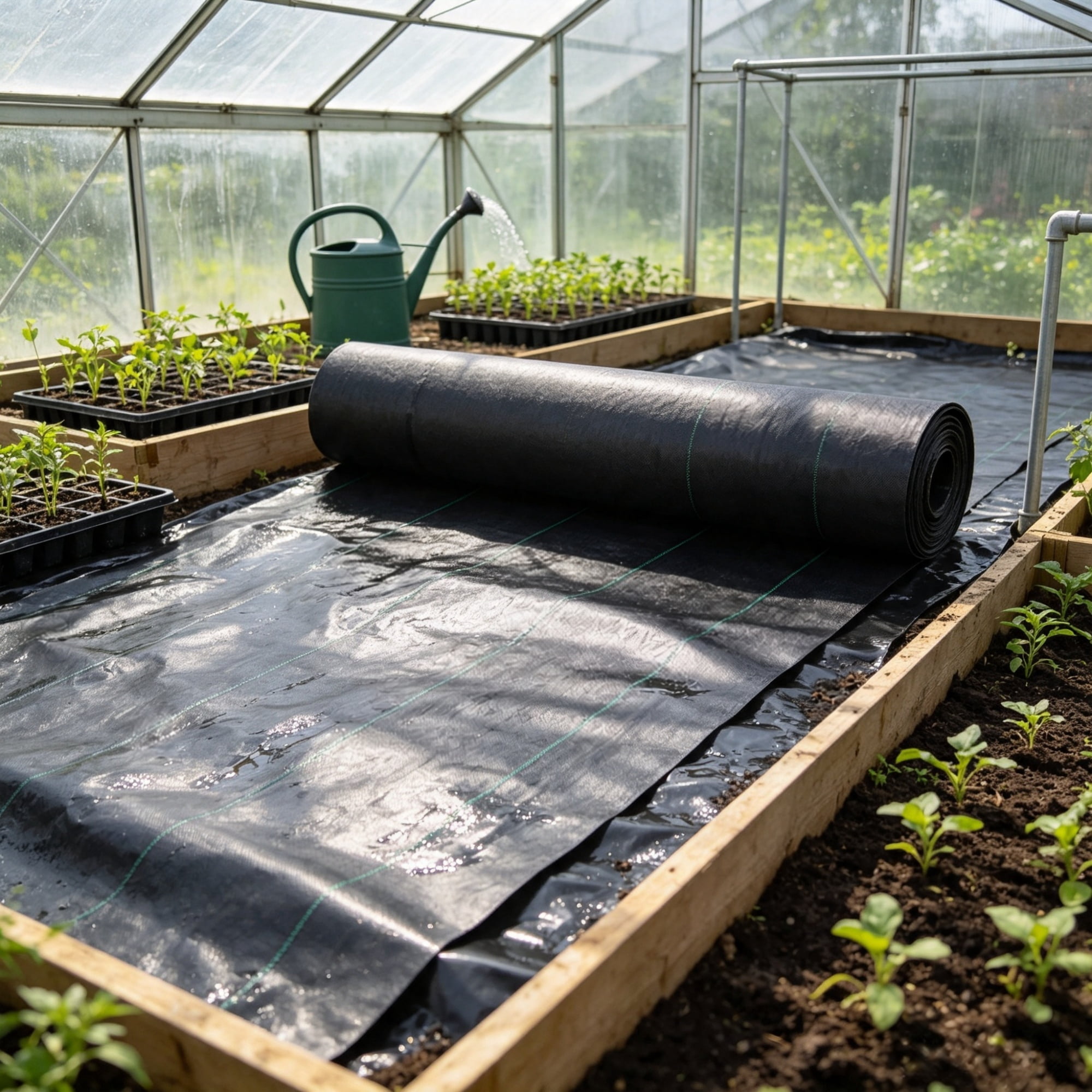 5 x 250FT Weed Barrier Landscape Fabric, 5Oz Premium Woven PP Ground Cover, Heavy Duty Single-Layer Weed Control, Easy Setup for Outdoor Garden, Lawn & Driveway, Black