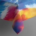 thumbnail image 3 of Colorful Rainbow Tie Dye Spiral Pattern Rectangle Tablecloth 60"x84",Waterproof Polyester Rectangle Table Cloth, Wipeable Spillproof Polyester Tablecloth for Dining, Camping, Indoor and Outdoor, 3 of 5
