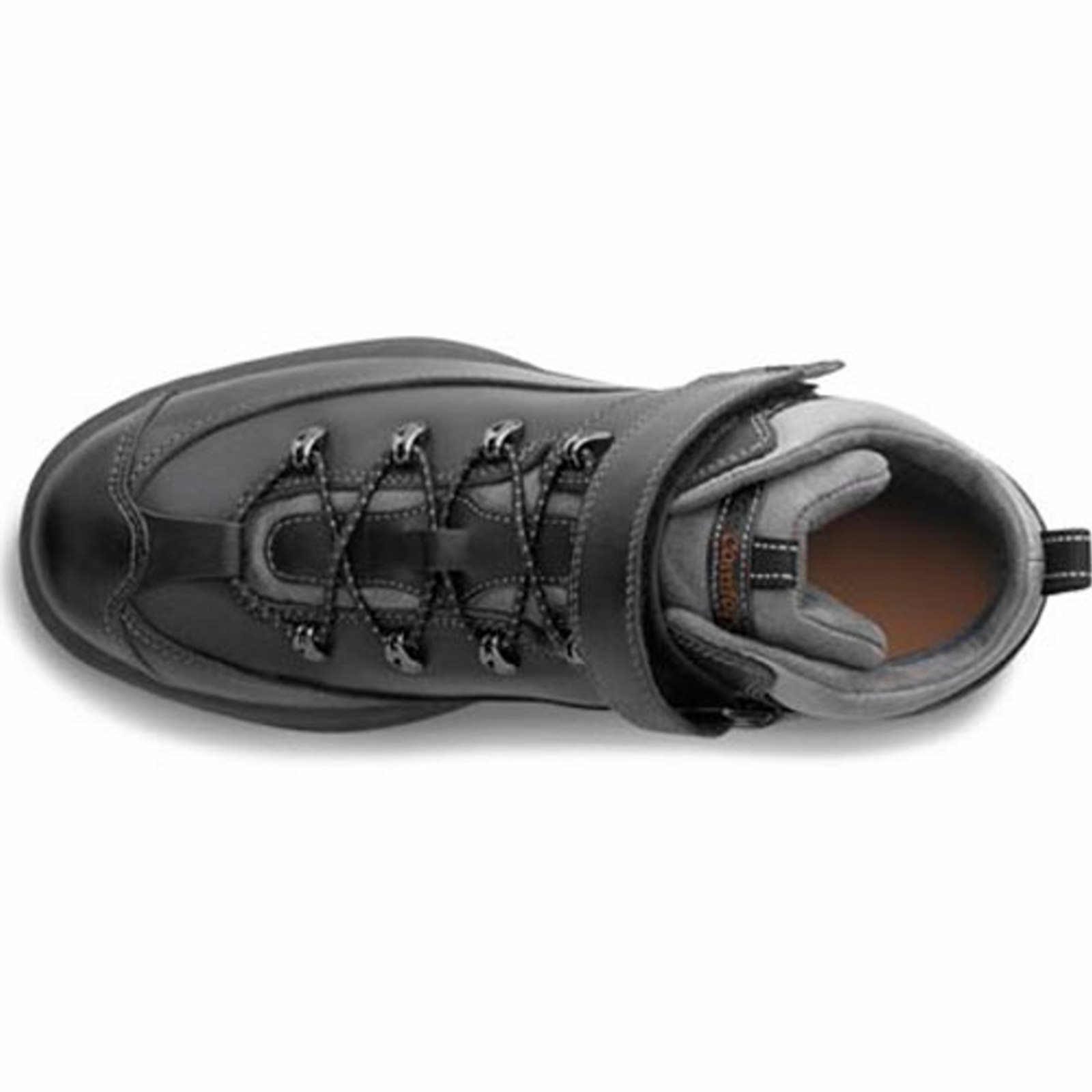Dr. Comfort Ranger Men's Hiking Boot: 6 Medium (B/D) Black Elastic Lace w/Strap - image 3 of 4