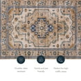 thumbnail image 6 of Linon Home Décor Washable Julian Area Rug or Runner Collection, Ivory and Gold, 5' x 7', 6 of 12