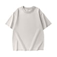 thumbnail image 2 of ZyeKqe Mens T-Shirts Plus Size Casual Summer Short Sleeve Crew Neck Basic Tees Loose Fitted Dropped Shoulder Tops, 2 of 3