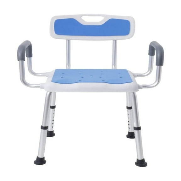 Plus Size Extra Wide Shower Chair for Elderly and Disabled with Anti-Slip Pads, Ideal for Seniors, Big & Tall Person. 150kg Weight Capacity